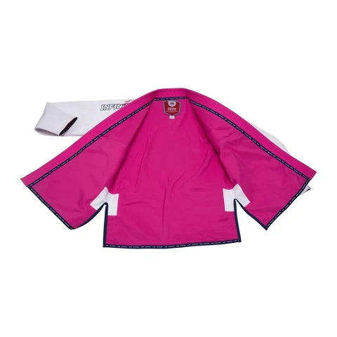 Guerreiro Ultra Light BJJ Jiu Jitsu Gi - Preshrunk Fabric | WHITE & PINK