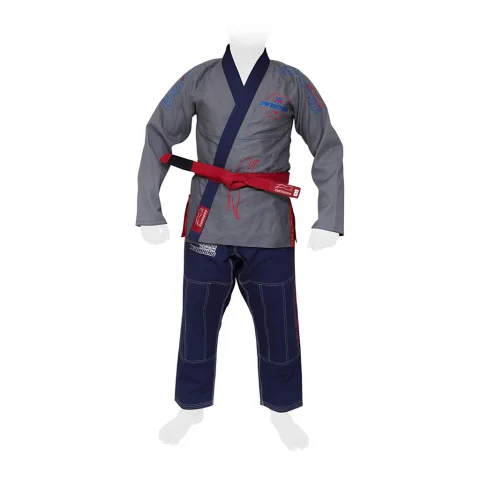 Guerreiro Ultra Light BJJ Jiu Jitsu Gi - Preshrunk Fabric | GRAY & BLUE