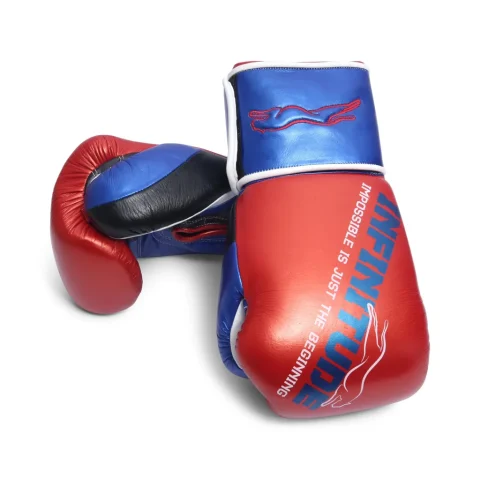 Harrier Pro Boxing Gloves | Red & Blue