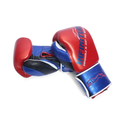 Harrier Pro Boxing Gloves | Red & Blue