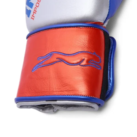 Harrier Pro Boxing Gloves | Silver & Red