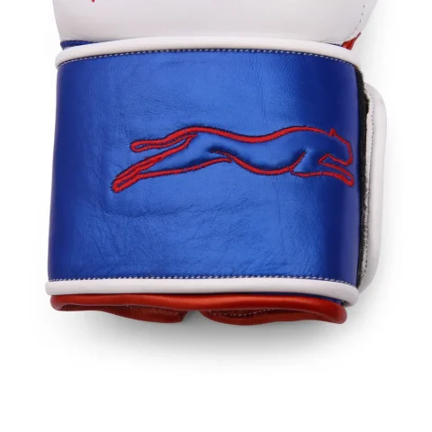 Harrier Pro Boxing Gloves | White & Blue