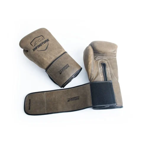 Harrier Pro - Hook & Loop Boxing Gloves | Vintage Brown
