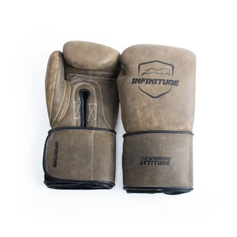 Harrier Pro - Hook & Loop Boxing Gloves | Vintage Brown