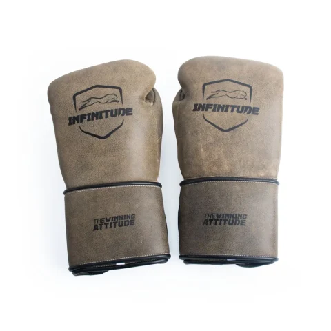 Harrier Pro - Hook & Loop Boxing Gloves | Vintage Brown