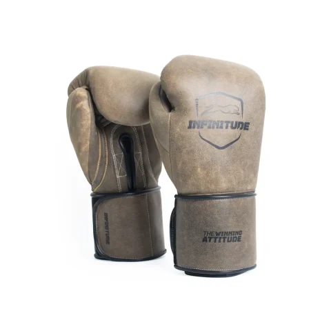 Harrier Pro - Hook & Loop Boxing Gloves | Vintage Brown