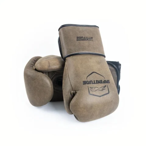 Harrier Pro - Hook & Loop Boxing Gloves | Vintage Brown