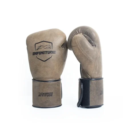 Harrier Pro - Hook & Loop Boxing Gloves | Vintage Brown