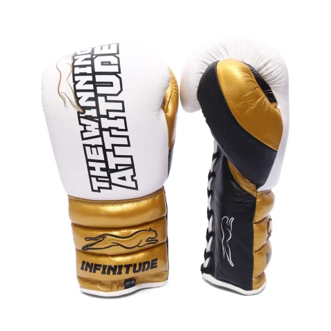 Raptor Xtreme Boxing Gloves | White & Gold