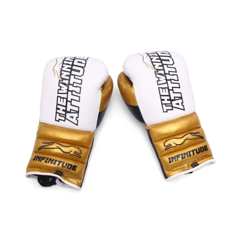 Raptor Xtreme Boxing Gloves | White & Gold