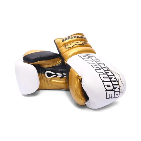 Raptor Xtreme Boxing Gloves | White & Gold