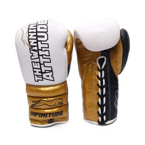 Raptor Xtreme Boxing Gloves | White & Gold
