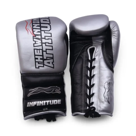 Raptor Xtreme Boxing Gloves | Silver & Black