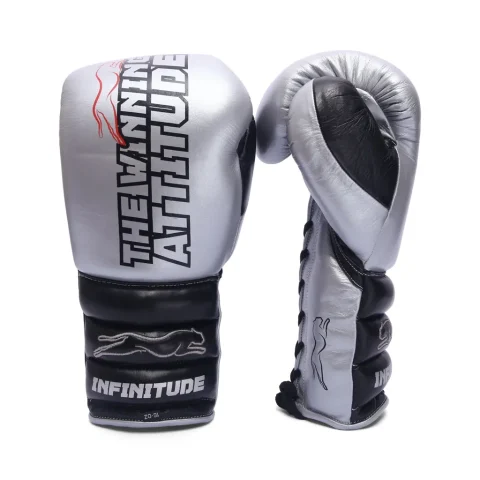 Raptor Xtreme Boxing Gloves | Silver & Black