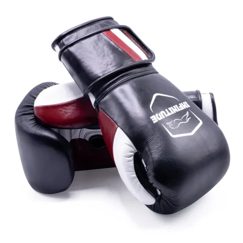Raider Pro Boxing Gloves | Black & Maroon