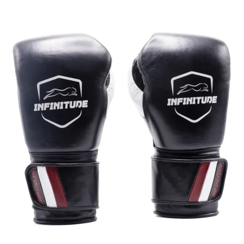 Raider Pro Boxing Gloves | Black & Maroon