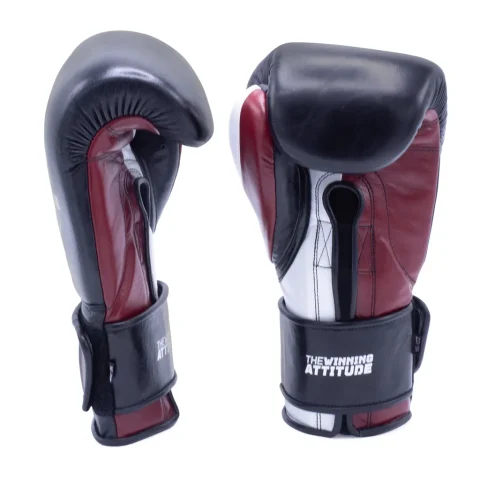 Raider Pro Boxing Gloves | Black & Maroon