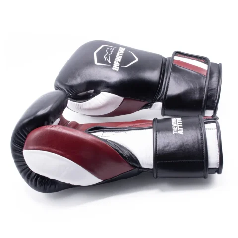 Raider Pro Boxing Gloves | Black & Maroon