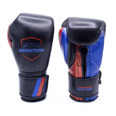 RAIDER PRO BOXING GLOVES | Black, Red & Blue