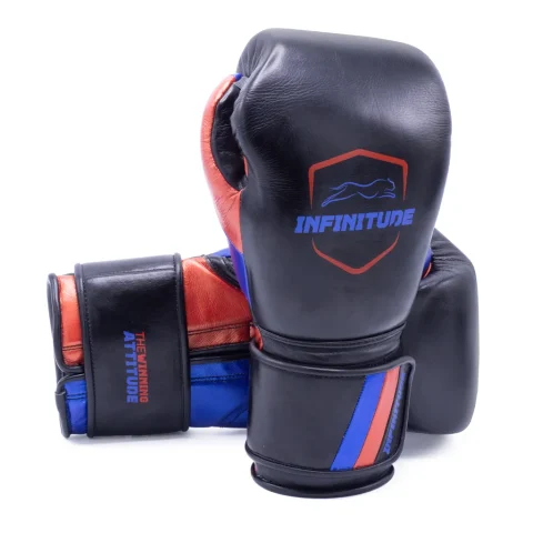 RAIDER PRO BOXING GLOVES | Black, Red & Blue