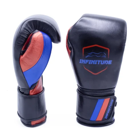 RAIDER PRO BOXING GLOVES | Black, Red & Blue