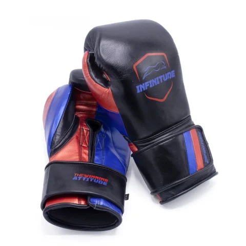 RAIDER PRO BOXING GLOVES | Black, Red & Blue