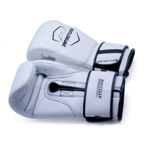 RAIDER PRO BOXING GLOVES | White & Black