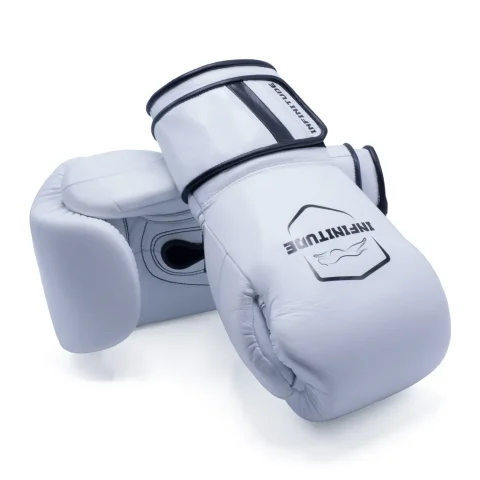 RAIDER PRO BOXING GLOVES | White & Black