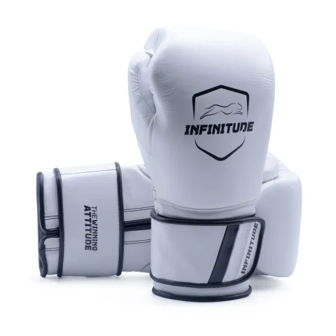 RAIDER PRO BOXING GLOVES | White & Black