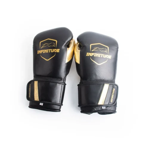 Raider Pro - Hook & Loop  Boxing Gloves | Black & Gold