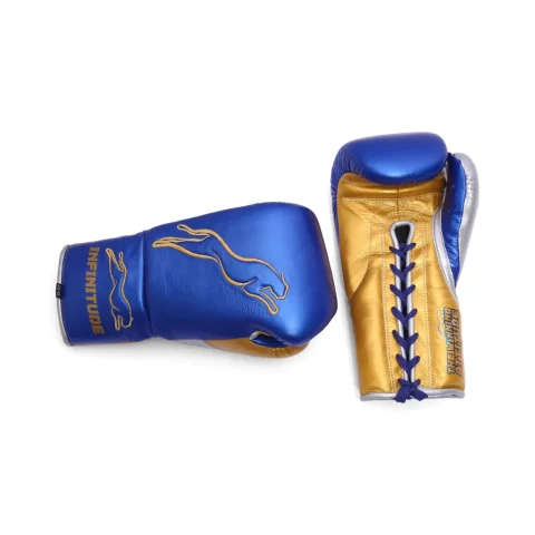 Stealth X2 Boxing Gloves | Blue & Gold