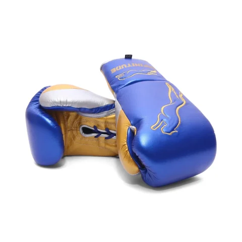Stealth X2 Boxing Gloves | Blue & Gold