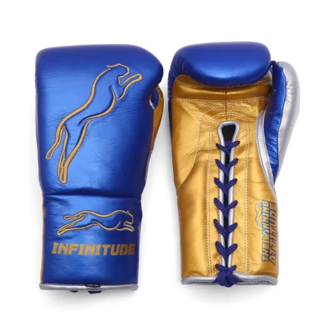 Stealth X2 Boxing Gloves | Blue & Gold