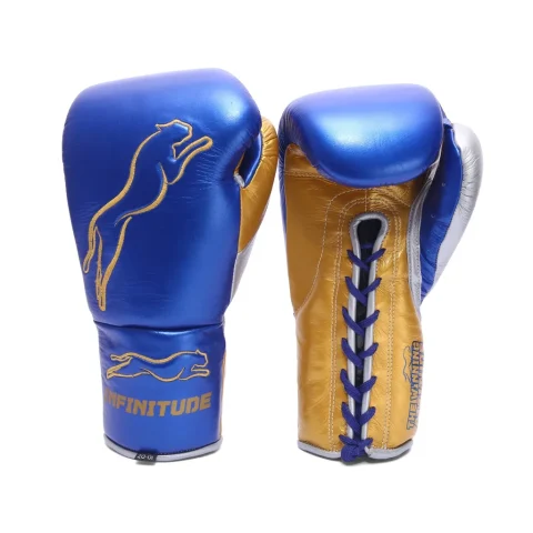 Stealth X2 Boxing Gloves | Blue & Gold
