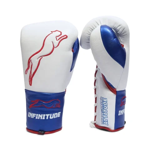 Stealth X2 Boxing Gloves | White & Blue