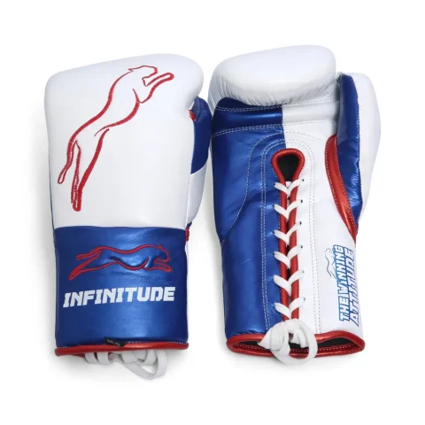 Stealth X2 Boxing Gloves | White & Blue
