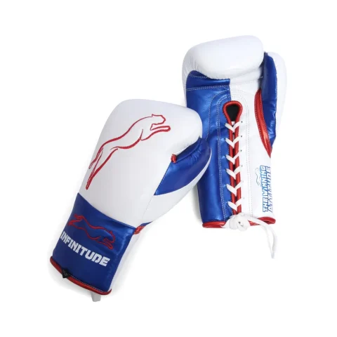 Stealth X2 Boxing Gloves | White & Blue