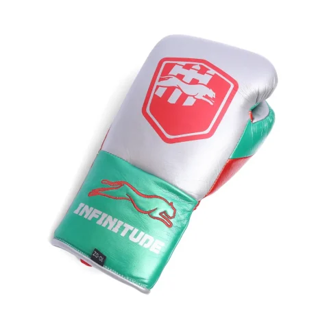 Stealth X2 Boxing Gloves | Silver & Green