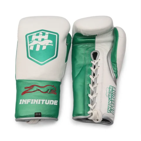 Stealth X2 Boxing Gloves | White & Green