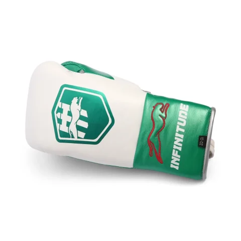 Stealth X2 Boxing Gloves | White & Green
