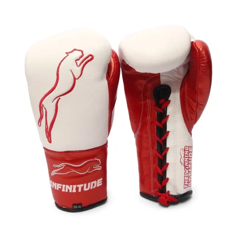 Stealth X2 Boxing Gloves | White & Red