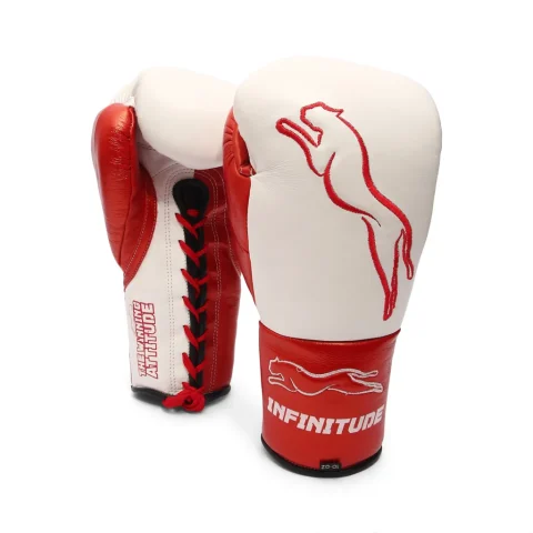 Stealth X2 Boxing Gloves | White & Red