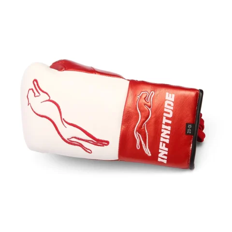 Stealth X2 Boxing Gloves | White & Red