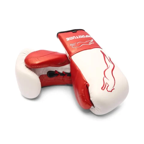 Stealth X2 Boxing Gloves | White & Red
