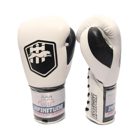 Stealth X2 Boxing Gloves | White & Black