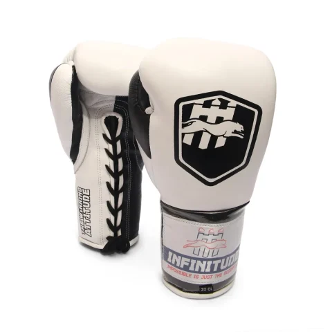 Stealth X2 Boxing Gloves | White & Black