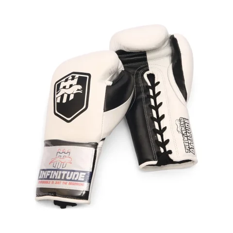 Stealth X2 Boxing Gloves | White & Black