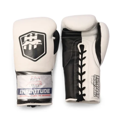 Stealth X2 Boxing Gloves | White & Black