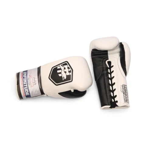 Stealth X2 Boxing Gloves | White & Black