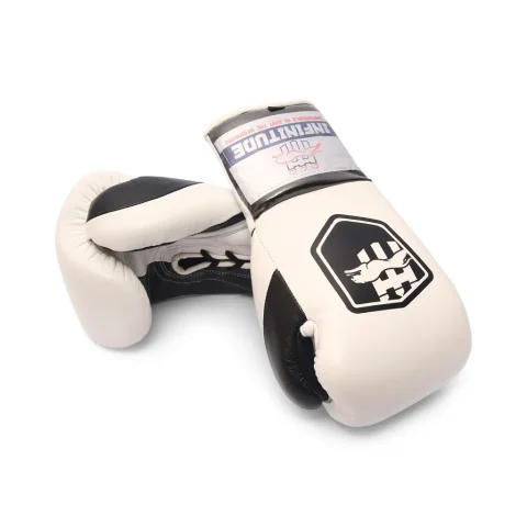 Stealth X2 Boxing Gloves | White & Black